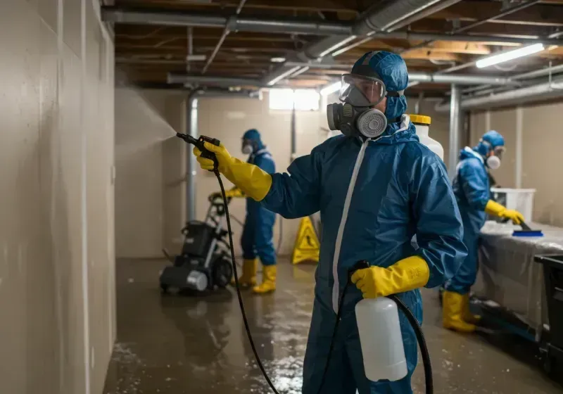 Basement Sanitization and Antimicrobial Treatment process in Rowland, NC